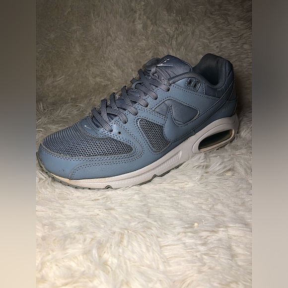 Nike Womens Air Max Command Blue Gray Lace Up Running Shoes size 8 - Picture 1 of 16